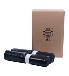 Containerzakken 360 liter zwart - 75/30x150cm T70 Doos 10 rollen à 10 stuks