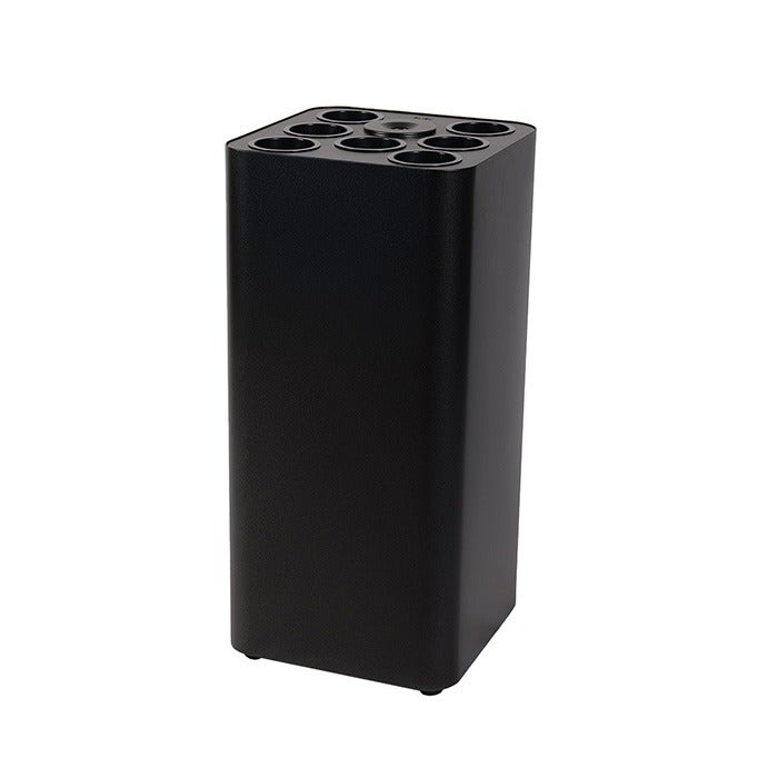 Bekerbak staal Pure 100 liter zwart - 7 buizen Ø88mm + vloeistofreservoir