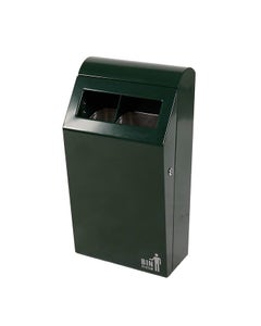 Buitenafvalbak Single BIN 60 groen - 2x25 liter - 2 vakken