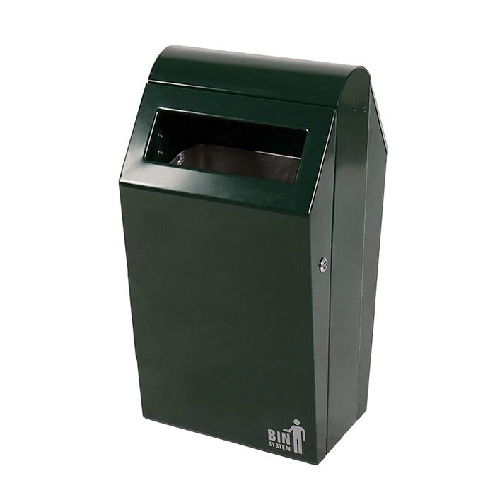 Buitenafvalbak Double BIN 90 groen - 70 liter - 2 inworpzijdes