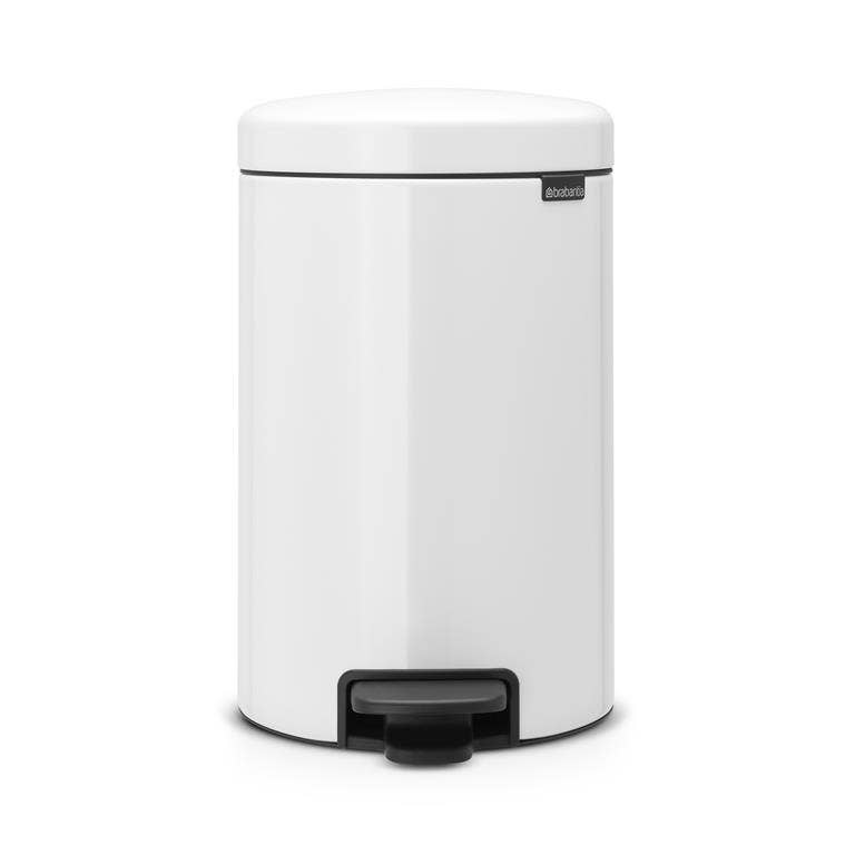 Brabantia pedaalemmer Newicon 12 liter wit 