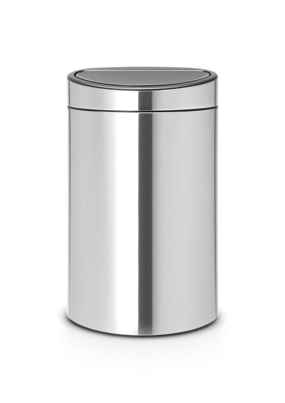 Brabantia Touch Bin New 40 liter mat RVS fingerprint proof