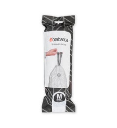 Brabantia afvalzakken code M - 60 liter wit - 10 stuks