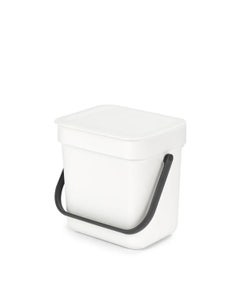 Brabantia afvalemmer Sort & Go 3 liter White