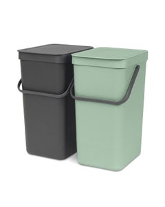 Brabantia afvalemmer Sort & Go 2x12 liter