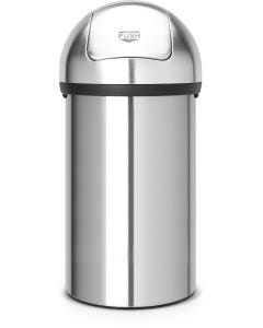 Brabantia push prullenbak 60 liter RVS