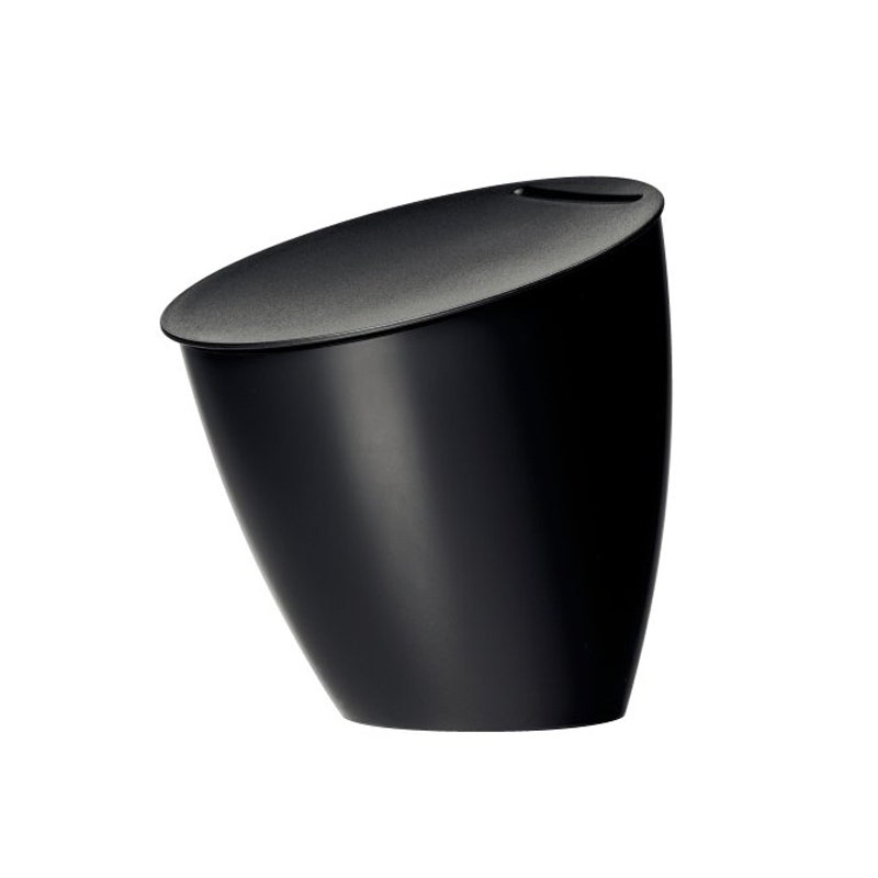 Afvalbakje Calypso zwart - Inhoud 2,2 liter - Aanrechtbakje