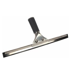 Raamtrekker 35 cm - zwart - RVS houder - rubber strip