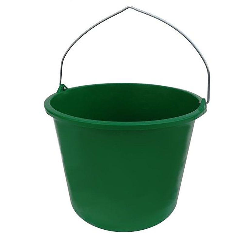 Stevige emmer 12 liter groen