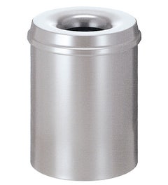 Vlamdovende papierbak 15 liter zilver V-part