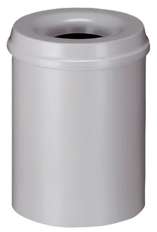 Vlamdovende papierbak 15 liter grijs