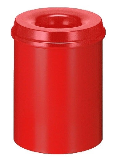 Vlamdovende papierbak 15 liter rood