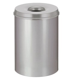 Vlamdovende papierbak zilver 30 liter V-part