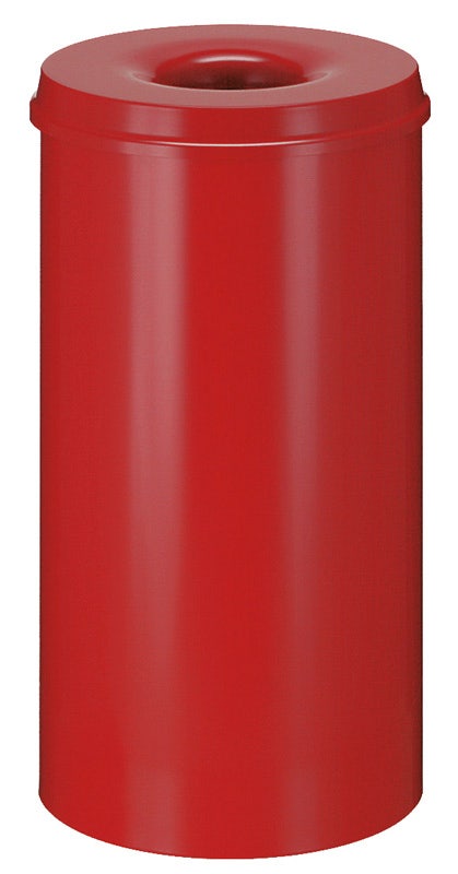 Vlamdovende papierbak 110 liter rood