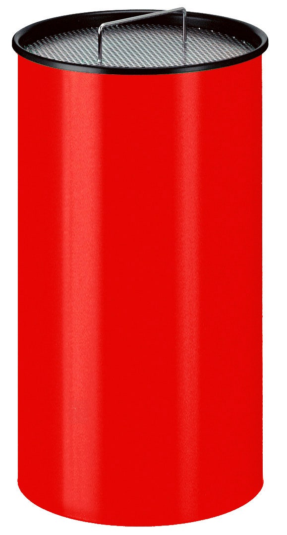 ronde rode zandasbak