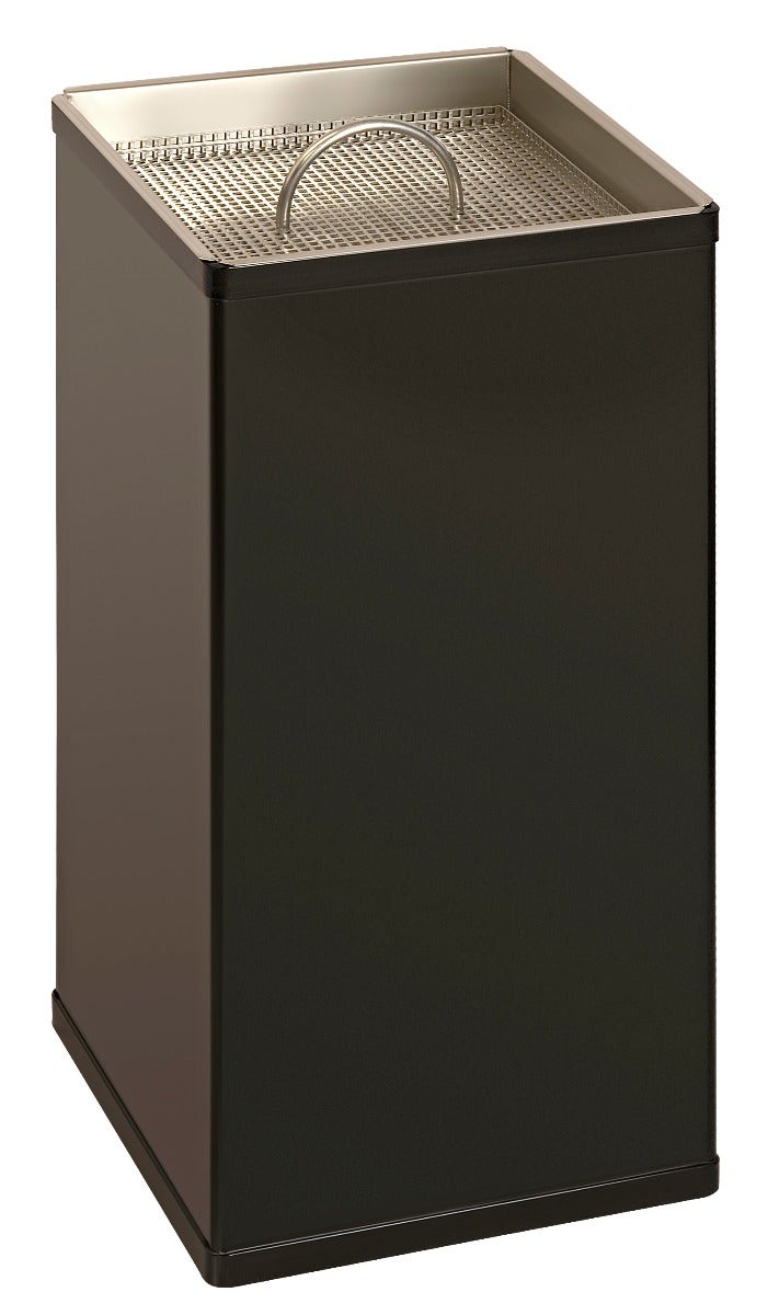 zwarte zandasbak vierkant