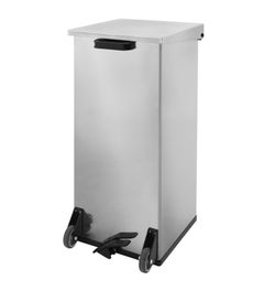 Vuurbestendige pedaalemmer Carro-Kick 110 liter zwart