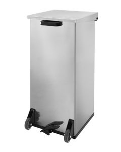 Vuurbestendige pedaalemmer Carro-Kick 110 liter zwart