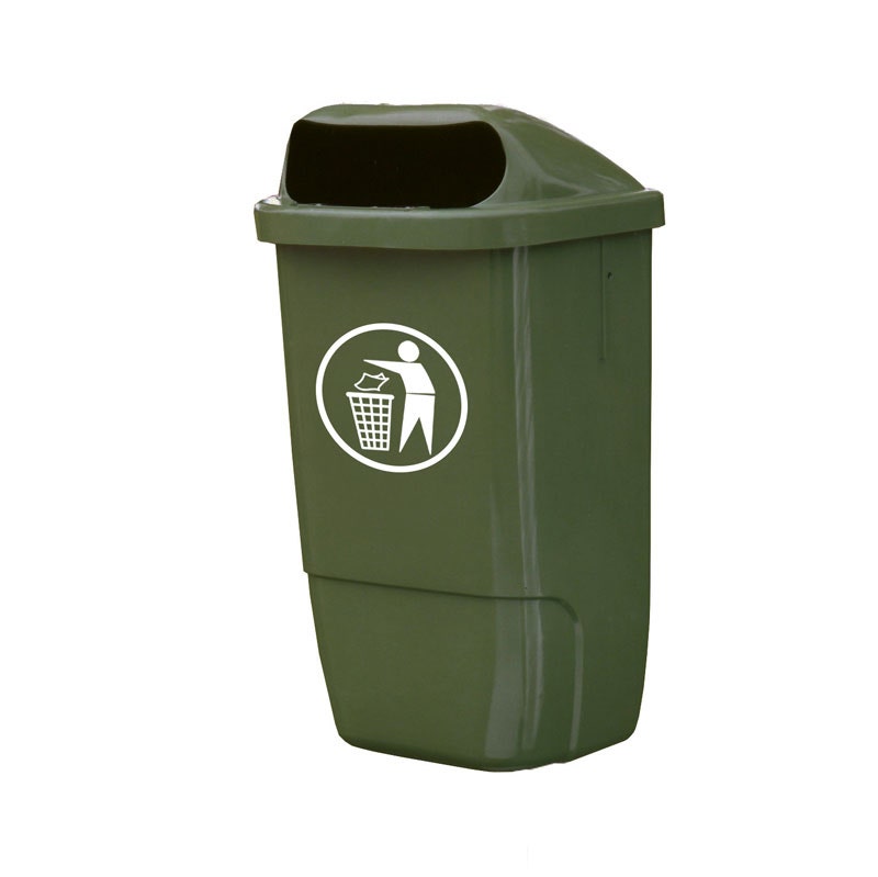 Kunststof buitenafvalbak 50 liter DIN 