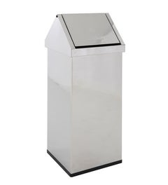 Carro Swing prullenbak 110 liter - Roestvrijstaal - Tuimeldeksel