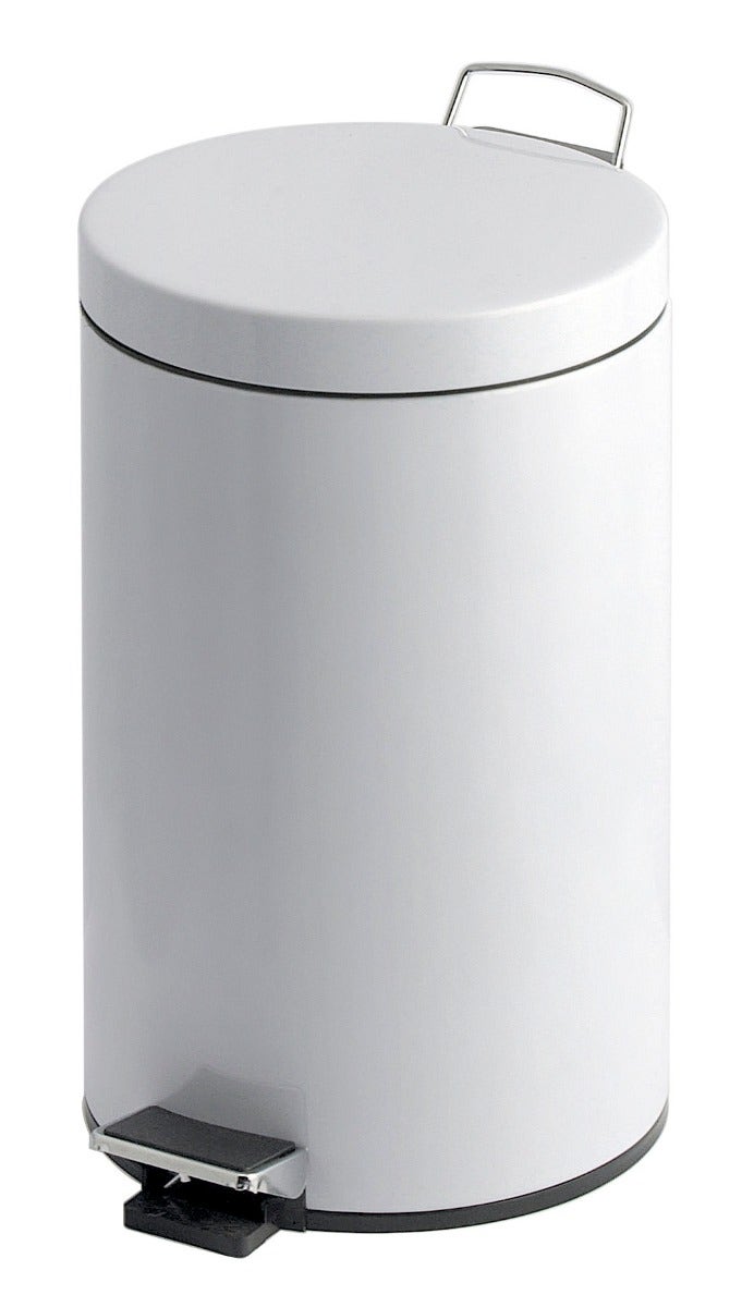 Witte pedaalemmer Classic 12 liter