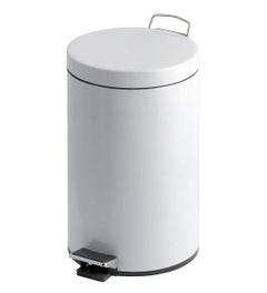 Witte pedaalemmer Classic 12 liter