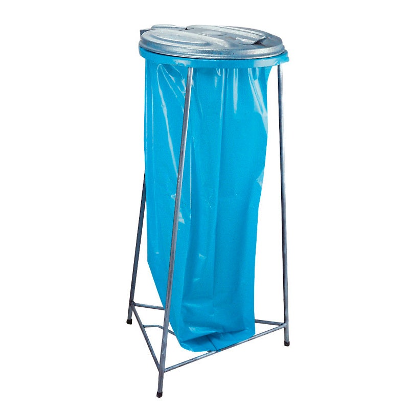 Stalen afvalzakhouder 110 liter met deksel