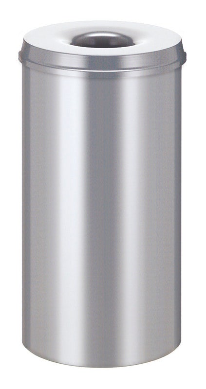 Vlamdovende papierbak 110 liter zilver