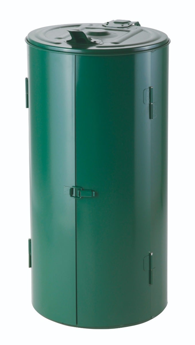 Afvalzakhouder groen 120 liter  met metalen ombouw - ook voor buiten