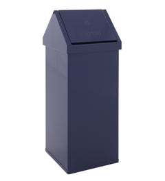 Carro Swing prullenbak 110 liter blauw