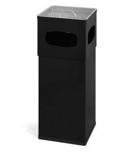 As-papierbak zwart vierkant 50 liter