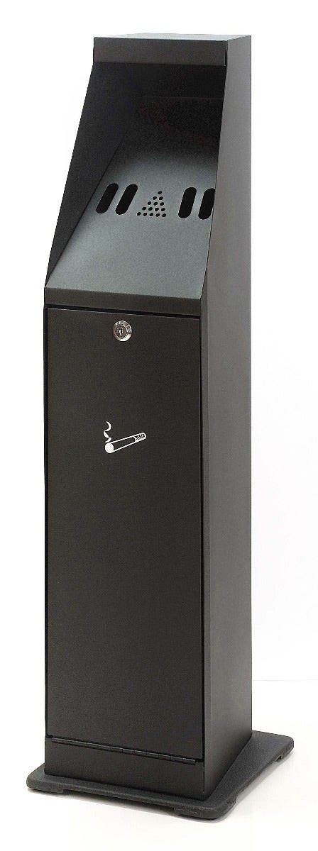 Vrijstaande asbakzuil zwart - Staande asbakken - Peukenzuil