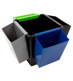 Inzetbakje voor afvalscheiding