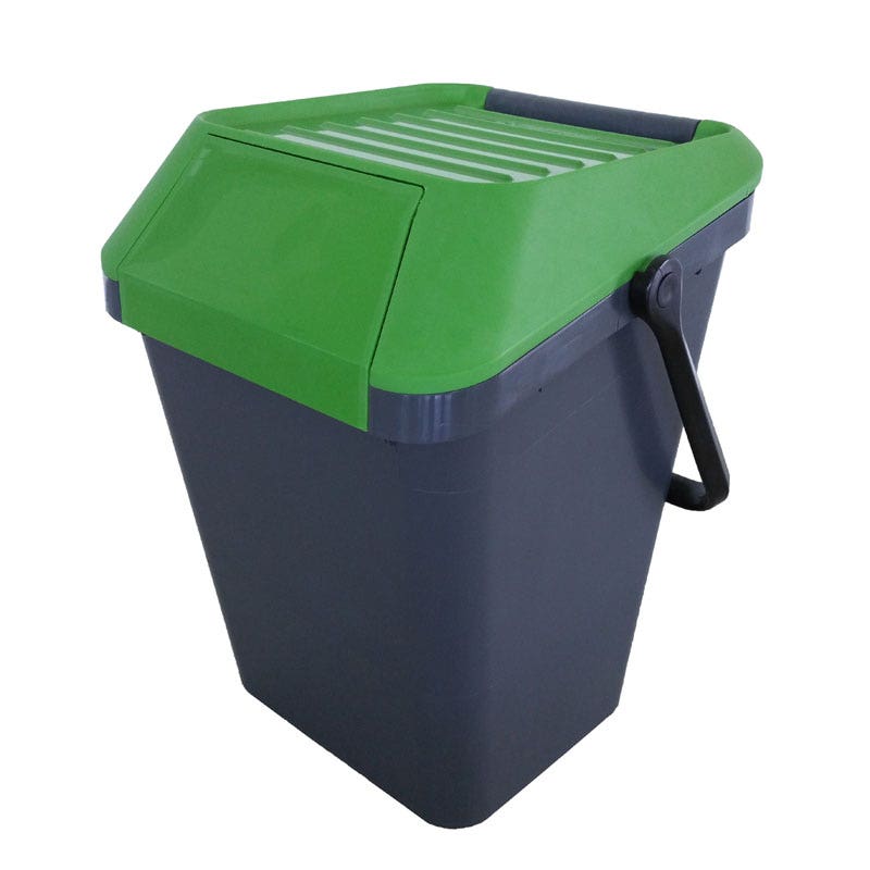 EasyMax afvalemmer 45 liter grijs, groen
