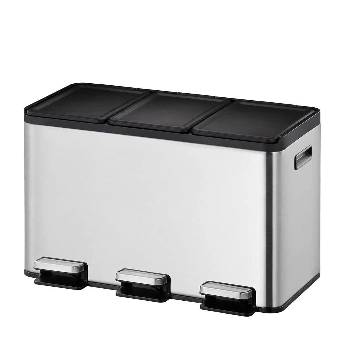 EKO Essential Splitted pedaalemmer 10+10+10 liter mat RVS