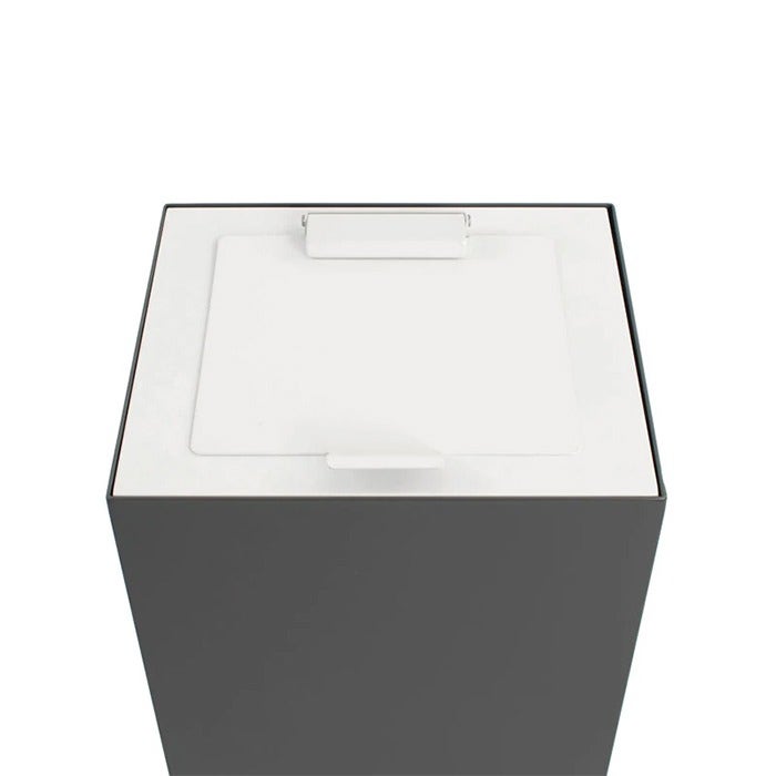 Los gesloten klepdeksel EKObin 90 liter - wit