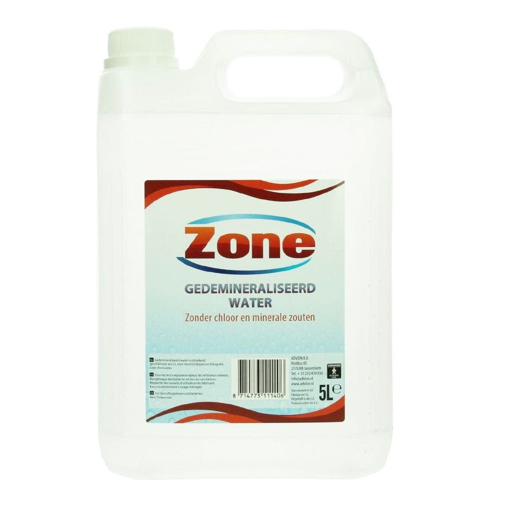 ZONE Gedemineraliseerd water 5 liter