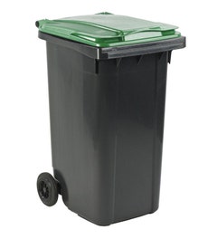 Kliko grijs met groen deksel