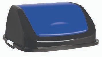 Clap-deksel zwart, bauw 50 liter Clap afvalbak