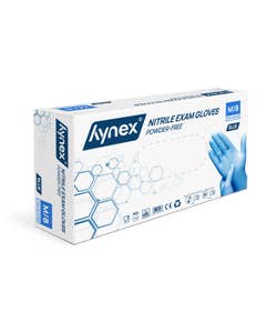 Hynex nitril handschoen blauw ongepoederd - Maat M - Doos 100 st