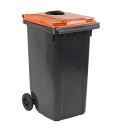 Afvalcontainer 240 liter met inworpopening - Donatiebak statiegeld