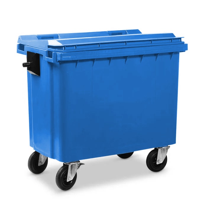 Afvalcontainer 500 liter blauw
