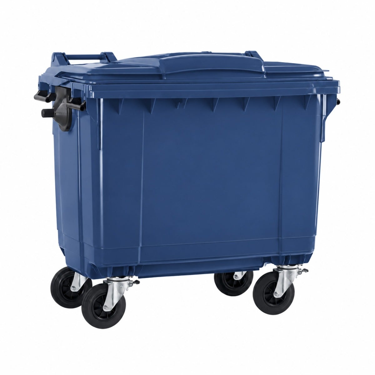 Afvalcontainer 660 liter blauw - Gerecycled kunststof - Renewi blauw