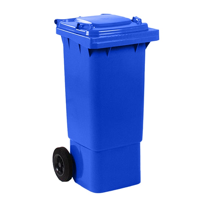 Afvalcontainer 80 liter blauw - Weber