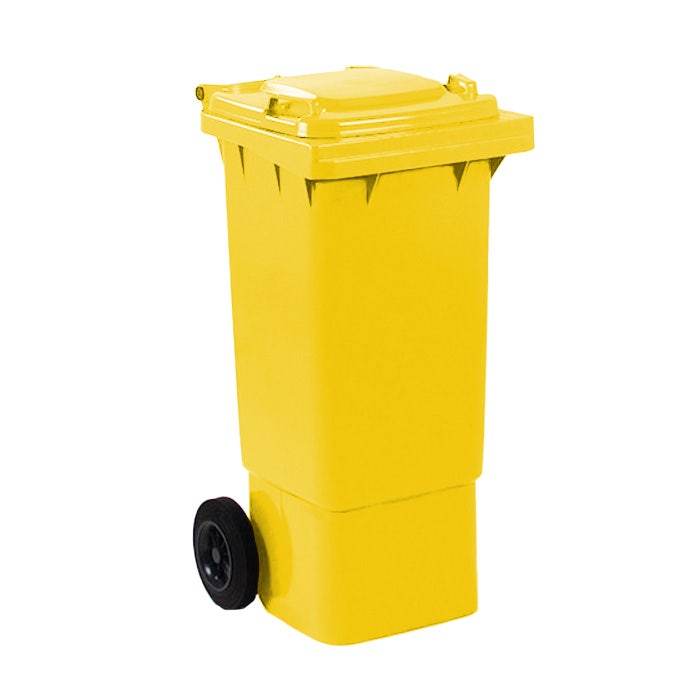 Afvalcontainer 80 liter geel - weber