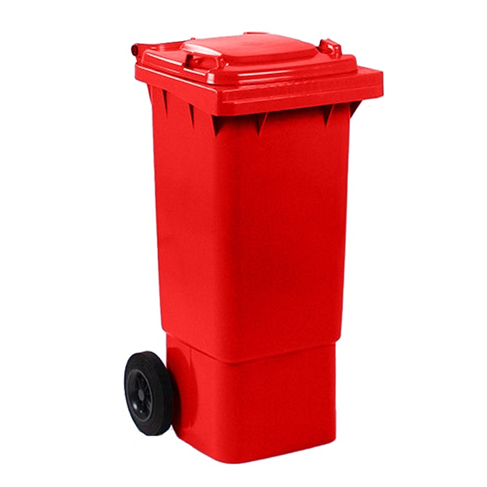 Afvalcontainer 80 liter rood - Weber