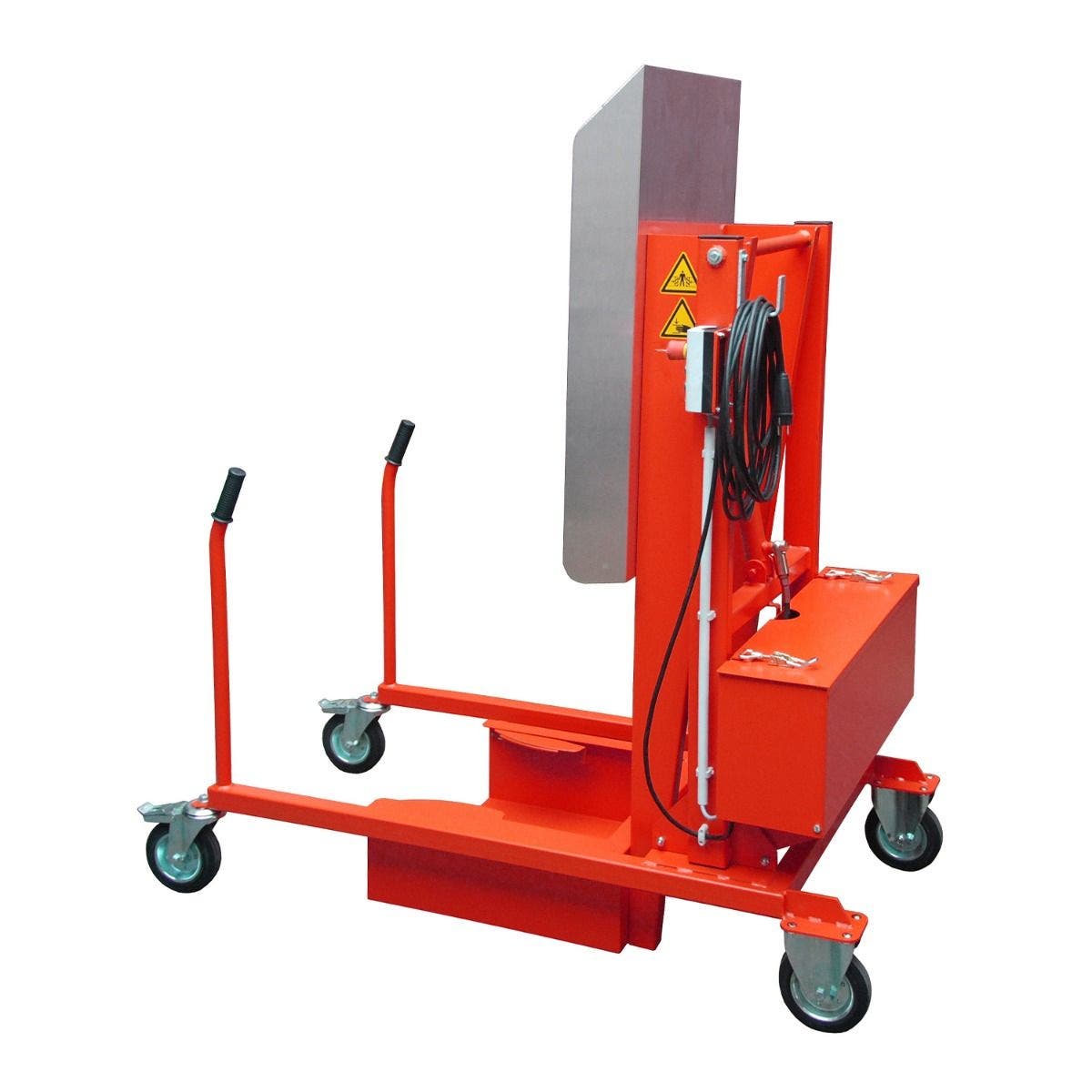 Afvalcontainer kantelaar MKS-230V rood - Netstroom 230 Volt