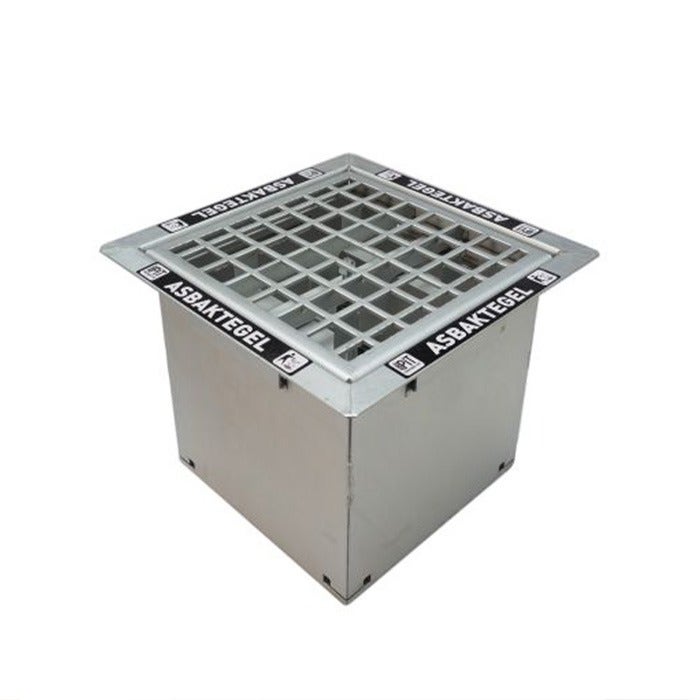 Asbaktegel The DropPit Comfort 30x30xD25,5 cm verzinkt staal