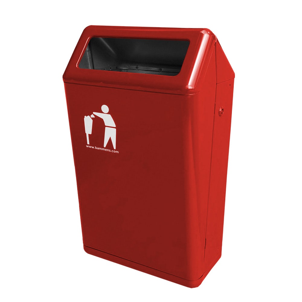 Bammens Capitole Prestige buitenafvabak 50 liter rood