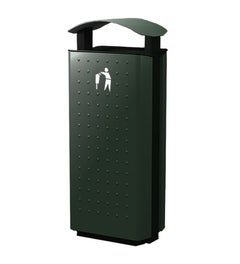 Bammens Citypole Curve dak 100 liter dennengroen RAL 6009